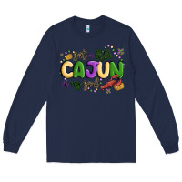 Navy got a little cajun in my soul Long Sleeve Tee - MaliasSmallBusiness