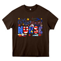 Chocolate Brown American Nurse Heavy Core Tee - Neo Western