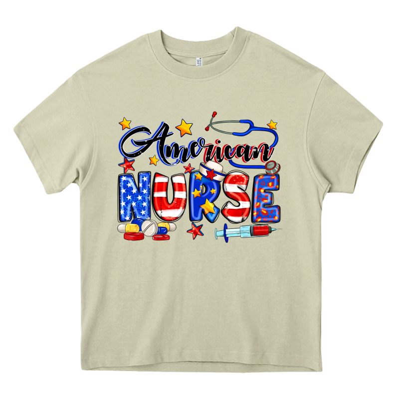 American Nurse Heavy Core Tee by Neo Western | Teevron