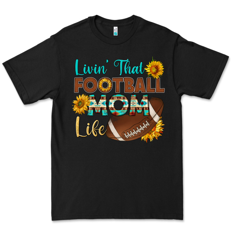 Livin' That Football Mom Life Premium Tee by HRA Design Shop | Teevron