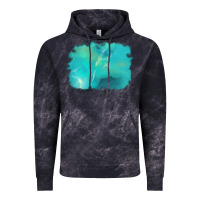 Cloud Black turquoise background Vintage Hoodie - AdoDesignShop