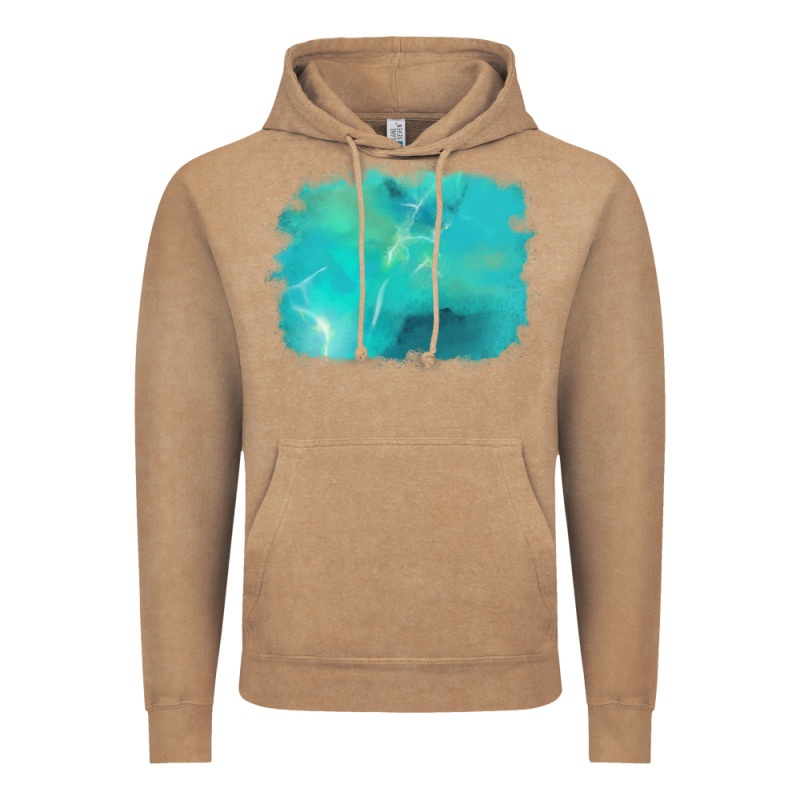 Turquoise Background Vintage Hoodie by AdoDesignShop | Teevron