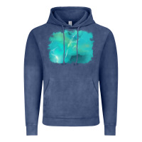 Vintage Denim turquoise background Vintage Hoodie - AdoDesignShop