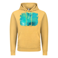 Vintage Mustard turquoise background Vintage Hoodie - AdoDesignShop
