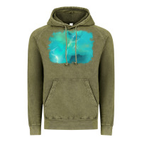Vintage Olive turquoise background Vintage Hoodie - AdoDesignShop