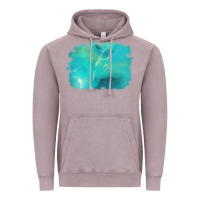 Vintage Zinc turquoise background Vintage Hoodie - AdoDesignShop