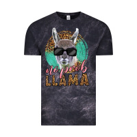 Cloud Black western no prob llama Vintage Tee - LillyAllenDesigns