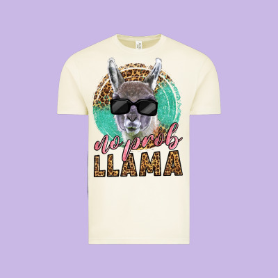 Western No Prob Llama Vintage Tee Designed By Lillyallendesigns