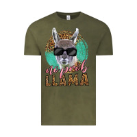 Vintage Olive western no prob llama Vintage Tee - LillyAllenDesigns