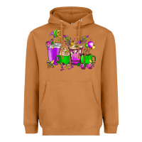 Meerkat Mardi Gras coffee cups Heavyweight Hoodie - NancyCooperArtShop
