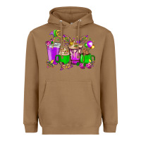 Toasted Coconut Mardi Gras coffee cups Heavyweight Hoodie - NancyCooperArtShop