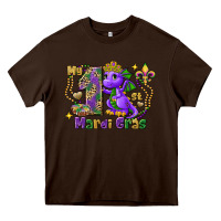 Chocolate Brown dragon my first mardi gras Heavy Core Tee - FaDigitalArtStudio