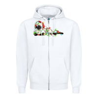 White christmas siamese cat Zipper Hoodie - LillyAllenDesigns