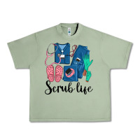 Oil Green Scrub Life Nurse Urban Heavy Tee - LillyAllenDesigns