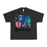 Pigment Black Scrub Life Nurse Urban Heavy Tee - LillyAllenDesigns
