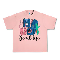 Salmon Scrub Life Nurse Urban Heavy Tee - LillyAllenDesigns
