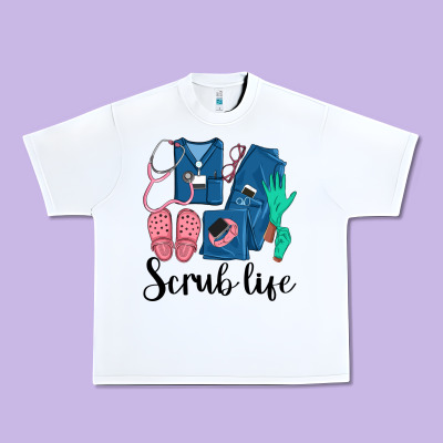 Scrub Life Nurse Urban Heavy Tee Designed By Lillyallendesigns