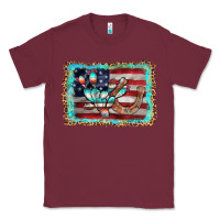Burgundy flag cactus horseshoe Classic Tee - AdoDesignShop