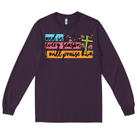 Plum and in every season i will praise him Long Sleeve Tee - MaliasSmallBusiness
