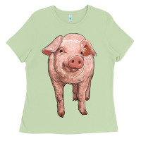 Matcha pig Ladies Tee - RanaPortraitStore