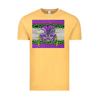 Vintage Mustard mardi gras  mask Vintage Tee - BarkalooDesign