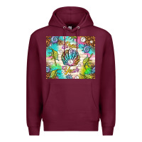 Burgundy Shell yeah Premium Hoodie - TumblerDesignByShophia