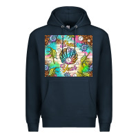 Navy Shell yeah Premium Hoodie - TumblerDesignByShophia