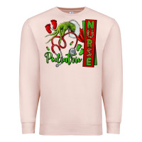 Pale Pink Christmas Character Premium Sweatshirt - NancyCooperArtShop