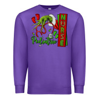 Purple Christmas Character Premium Sweatshirt - NancyCooperArtShop