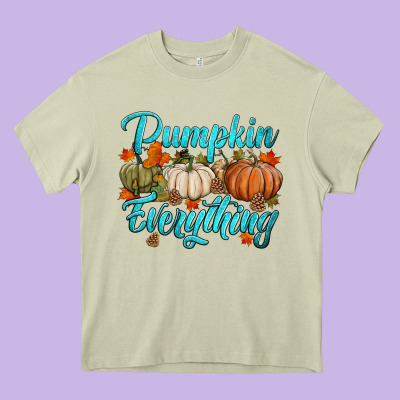 Pumpkin Everything Heavy Core Tee Designed By Hra Design Shop