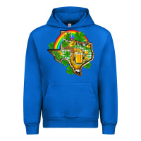 Cobalt Texas St. Patrick's Day Urban Hoodie - OliviaCreatesArt