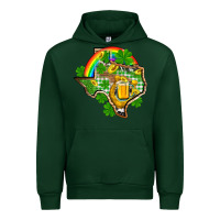 Forest Green Texas St. Patrick's Day Urban Hoodie - OliviaCreatesArt