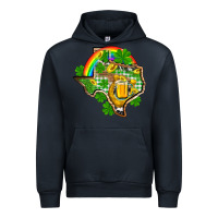 Navy Texas St. Patrick's Day Urban Hoodie - OliviaCreatesArt