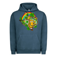 Pigment Midnight Navy Texas St. Patrick's Day Urban Hoodie - OliviaCreatesArt