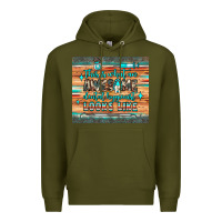 Army Green this is what an awesome dental hygienist looks like Premium Hoodie - JahusDesignShop