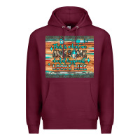 Burgundy this is what an awesome dental hygienist looks like Premium Hoodie - JahusDesignShop