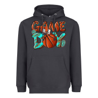 Smoke Game day leopard basketball Heavyweight Hoodie - NancyCooperArtShop