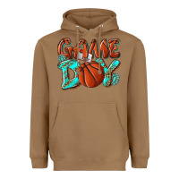 Toasted Coconut Game day leopard basketball Heavyweight Hoodie - NancyCooperArtShop