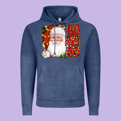Christmas Ho Ho Ho Santa Clause Vintage Hoodie Designed By Adodesignshop