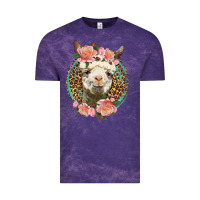 Western Llama And Roses Vintage Tee | Teevron
