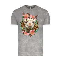 Cloud Rock western llama and roses Vintage Tee - LillyAllenDesigns