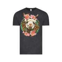 Vintage Black western llama and roses Vintage Tee - LillyAllenDesigns