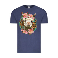 Vintage Denim western llama and roses Vintage Tee - LillyAllenDesigns