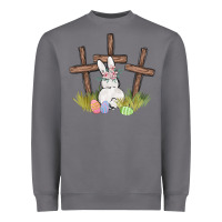 Storm floral watercolor easter bunny cross Heavyweight Sweatshirt - MaliasSmallBusiness