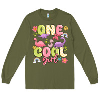 Army Green one cool girl Long Sleeve Tee - MaliasSmallBusiness