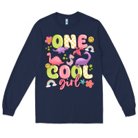 Navy one cool girl Long Sleeve Tee - MaliasSmallBusiness
