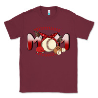 Burgundy baseball mom Classic Tee - MaliasSmallBusiness