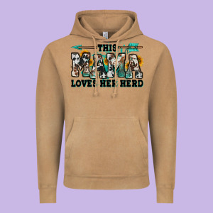 This Mama Loves Her Herd Goats Vintage Hoodie Designed By Jasminsmagicworld