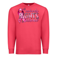 Cardinal nobody fights alone cancer Premium Sweatshirt - NancyCooperArtShop