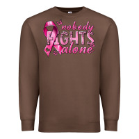 Chestnut nobody fights alone cancer Premium Sweatshirt - NancyCooperArtShop